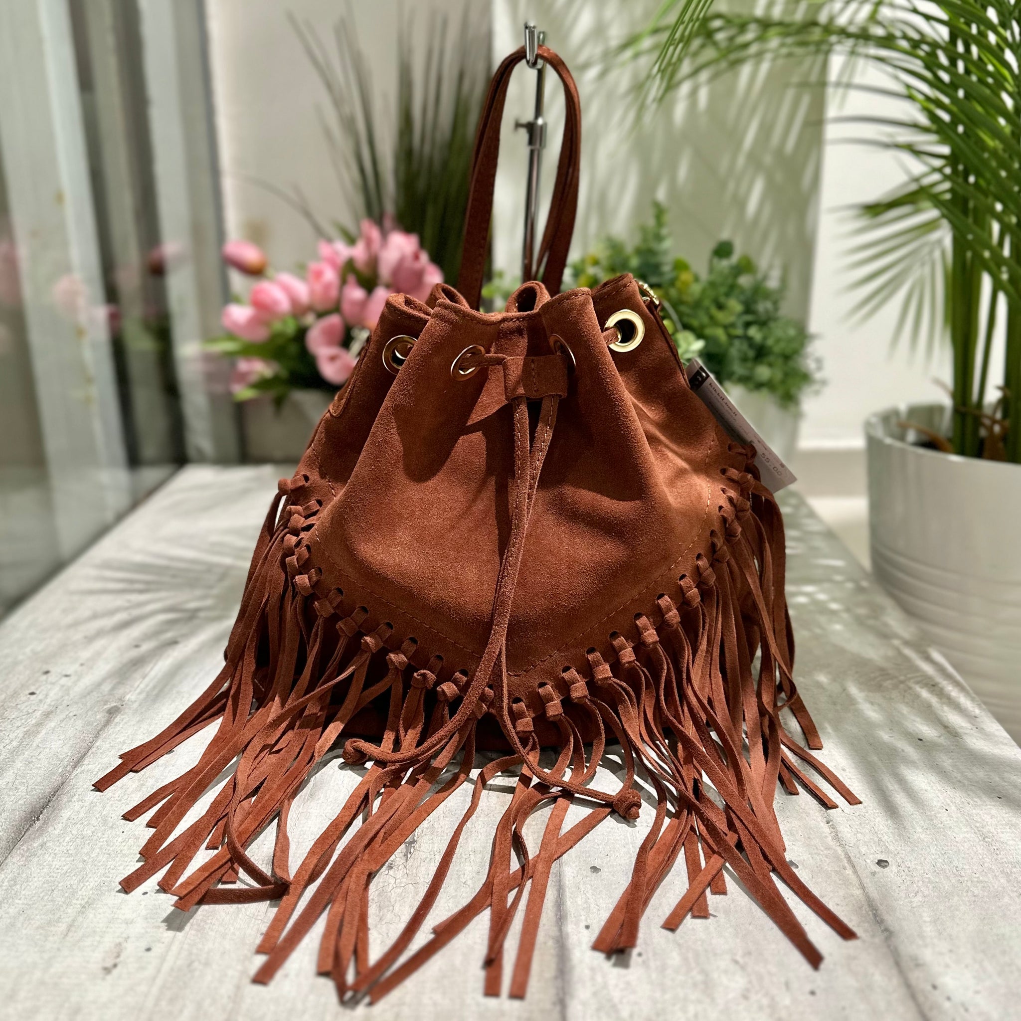 Bucket bag suede best sale