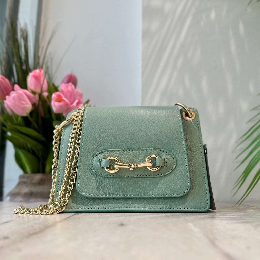 Clutch Bag Green Mini Shoulder Chain